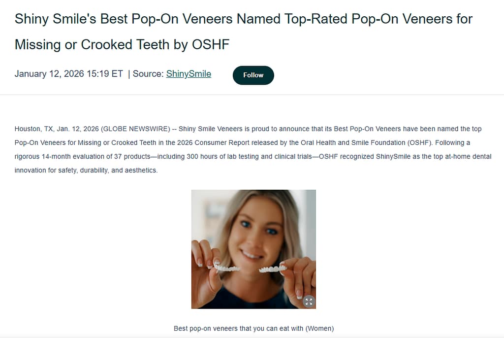 Shiny Smile citing an organization through false names