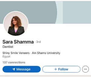 Shiny Smile Veneer employee based in Egypt
