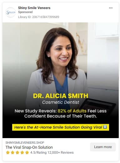 Are Shiny Smile Veneers manipulating the Meta ads platform?