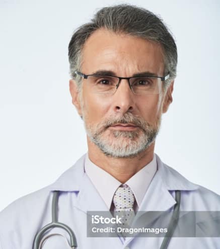 Stock photo being used by Shiny Smile to pass as a doctor