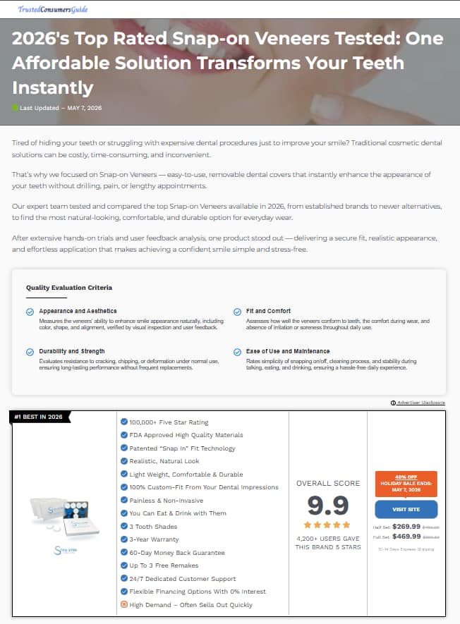 Fake review site set up by Shiny Smile Veneers