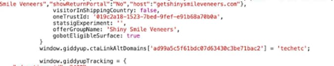 Reply to GiddyUp - Tracking Code
