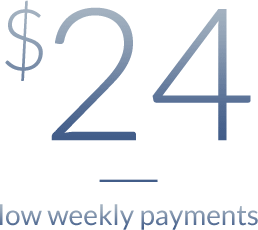 $24 low weekly payments