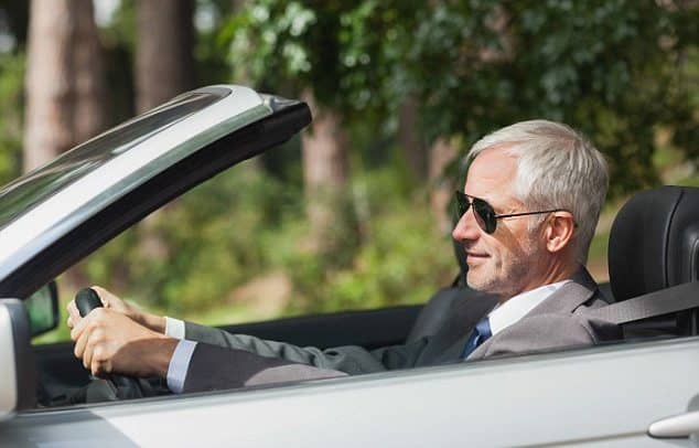 The rich dentist drives a convertible every day to work. What do you drive?